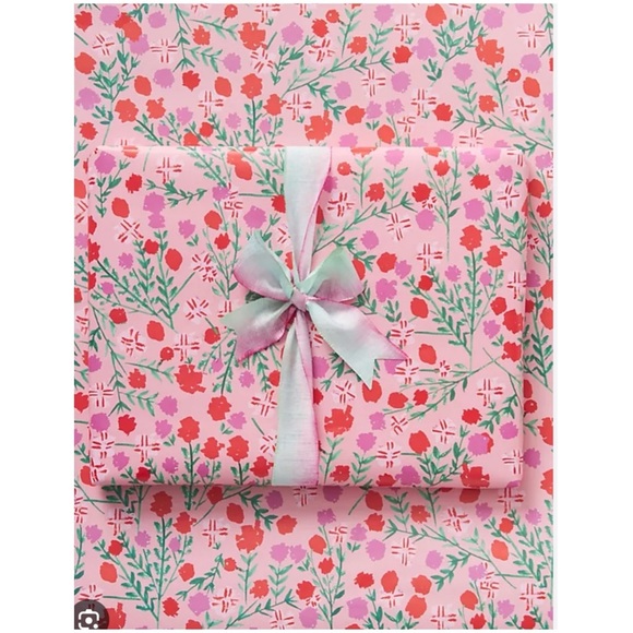 New Anthropologie Mr. Boddington’s Studio Wrapping Paper 3 sheets Gift Wrap pink - Picture 1 of 3